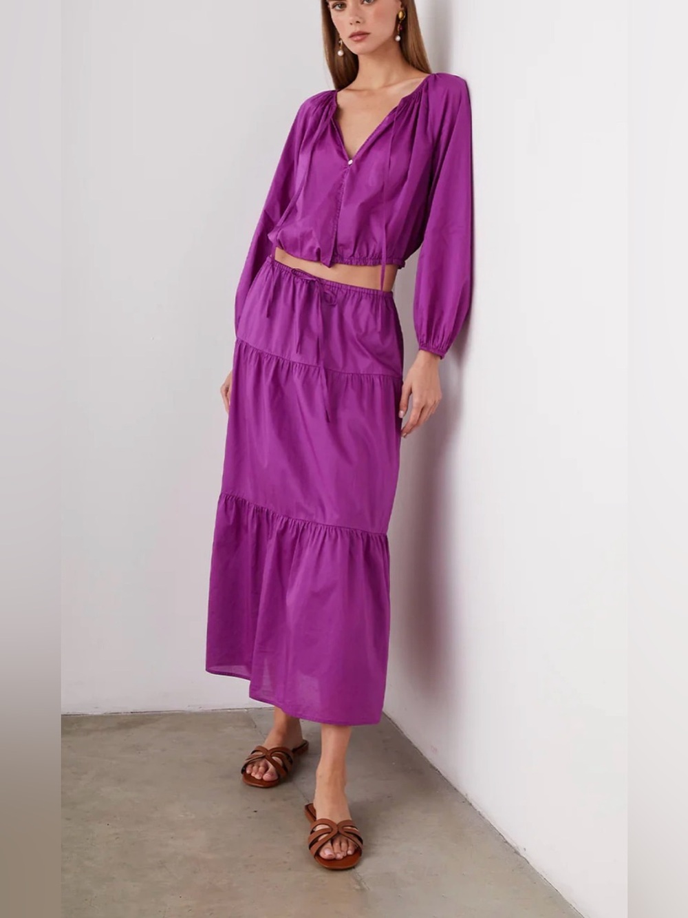 Rails Katia Blouse and Mary Skirt in Berry Size Small